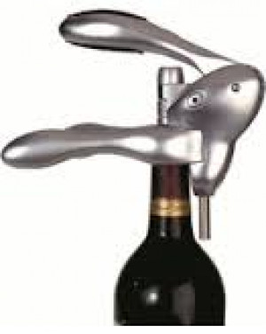 Rabbit Style Wine Opener Black with foil cutter