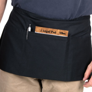 Waist apron, Black, 3 Pocket