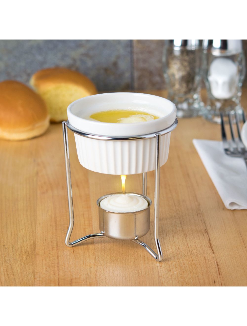 Butter warmer melter, Ceramic pan