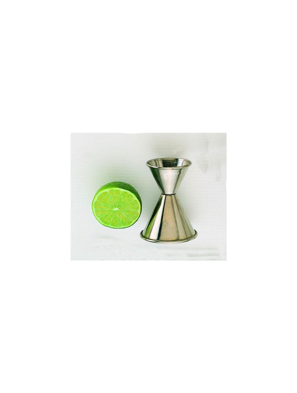 Jigger Vol Jigger, 3/4 x 1 oz., satin finish, rolled edge
