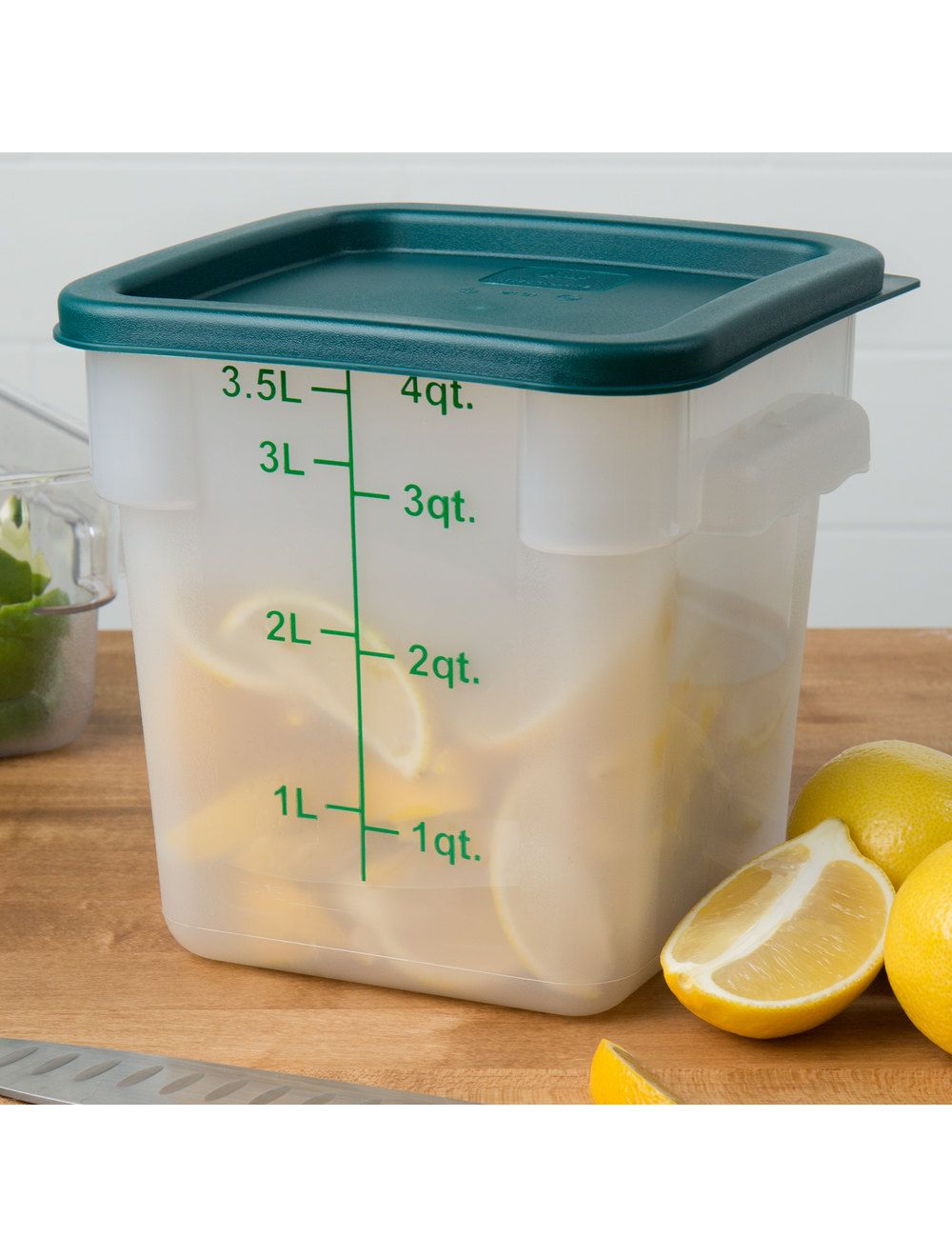 4 Qt. Plastic Food Container (Translucent)